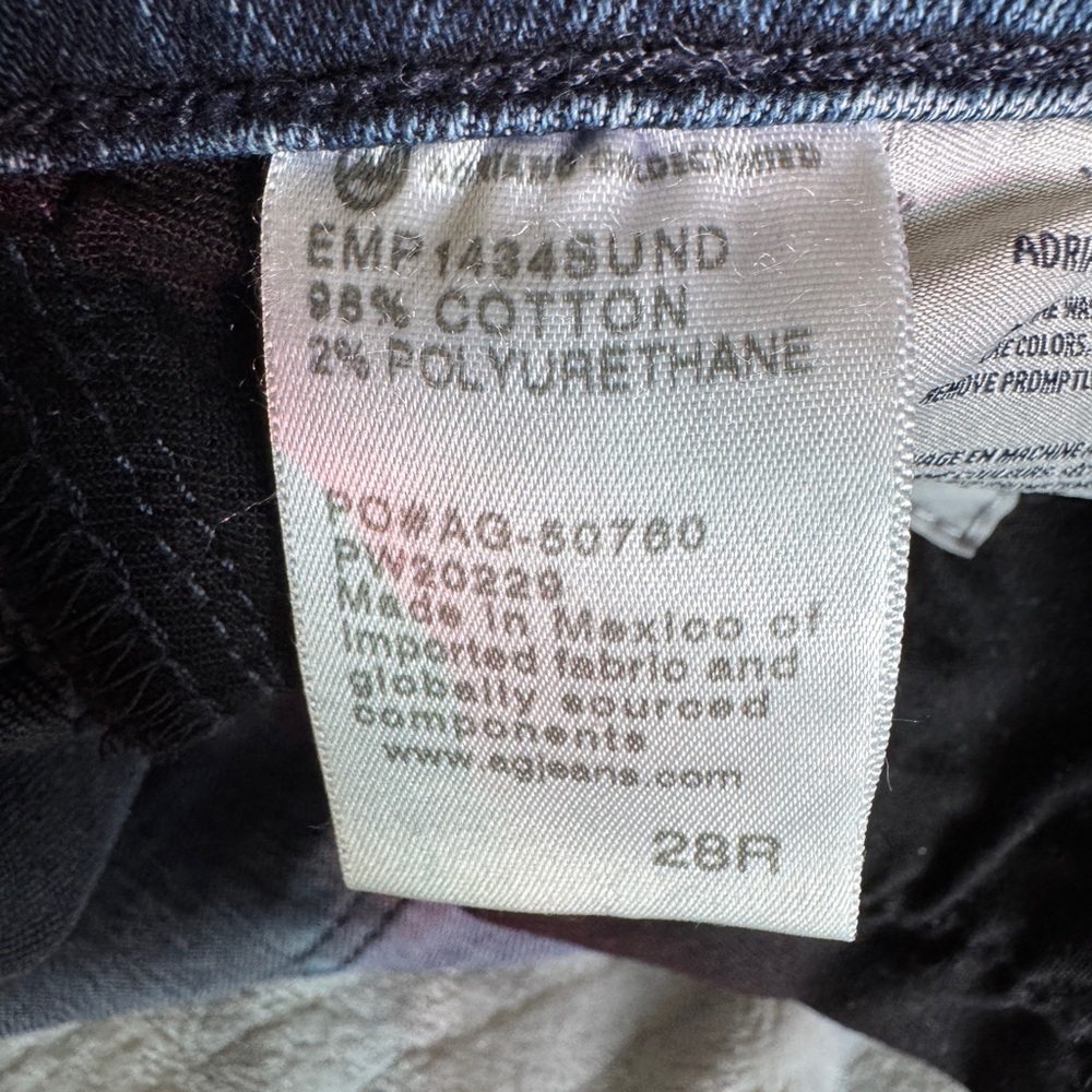 AG Jeans Prima Ankle Mid-Rise Cigarette Jean – Dark Fade Wash (Size 28R) *Read* - Picture 10 of 12